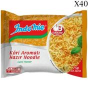 İndomie 40lı Köri Aromalı Hazır Noodle Paket