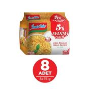 İndomie 5x75 gr 8 Paket Körili Hazır Noodle