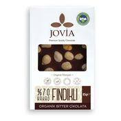 Jovia Çikolata %70 Bitter 85 gr Fındıklı Organik Çikolata
