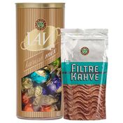 Kahve Dünyası 400 gr Lavi Gold Çikolata + 250 gr Filtre Kahve