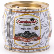 Karabacak 2 kg Teneke Süper Boy Yağlı Sele Siyah Zeytin