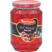 Kardeşler Şekerleme 1 kg Cam Kavanoz Gül Reçeli