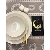 Kidspartim 16'lı Gold Yaldızlı Siyah Hoşgeldin Ramazan Yeni Ay Desenli Garson Peçete