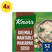 Knorr İtalyan Usulü Kremalı Mantarlı 4x52 gr Makarna Sosu