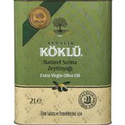 Köklü Zeytincilik Teneke 2 lt Taş Baskı Soğuk Sıkım Erken Hasat Natürel Sızma Zeytinyağı