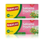Koroplast 2x120'li 24x38 cm Orta Boy Saklama Poşeti