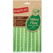 Koroplast 30 x 30 cm Yeşil Mikrofiber Bambu Temizlik Bezi