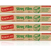 Koroplast 4x25 mt Doğal Streç Film