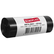 Koroplast Eko Endüstriyel Orta Boy 55 x 60 cm 50 Adet Siyah Çöp Torbası