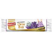 Koroplast Ekstra Güçlü Lavanta Büzgülü Orta Boy 10x15'li Çöp Torbası