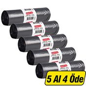 Koroplast Endüstriyel Jumbo Boy 80x110 cm Siyah 10'lu Paket Çöp Torbası