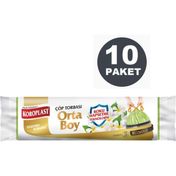 Koroplast Koku Hapsetme Yasemin Büzgülü Orta Boy 10x15'li Çöp Torbası