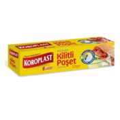 Koroplast Küçük Boy 19x25 cm 12'li Kilitli Buzdolabı Poşeti