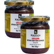 Kroisos 2x180 gr Organik Siyah Zeytin Ezmesi