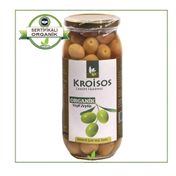 Kroisos 300 gr Organik Çizik Yeşil Zeytin