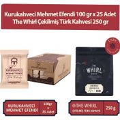 Kurukahveci Mehmet Efendi 25x100 gr Türk Kahvesi + The Whirl 250 gr Çekilmiş Türk Kahvesi