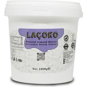 Laçoko 1 kg Kova Şekersiz Katkısız Glutensiz Vegan Doğal Badem Ezmesi