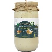 Laçoko 1 kg Şekersiz Katkısız Glutensiz Vegan Doğal Az Kavrulmuş Yer Fıstığı Ezmesi