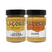 Laçoko 320 gr Çifte Kavrulmuş Parçacıklı Fıstık ve Az Kavrulmuş Fıstık Ezmesi