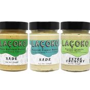 Laçoko 320 gr Sade Fındık Az Kavrulmuş ve Az Kavrulmuş Parçacıklı Fıstık Ezmesi