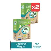 Life By Fakir 2 Adet 30 Yıkama Renkli ve Beyazlar İçin Vegan Doğal Çamaşır Toz Deterjanı