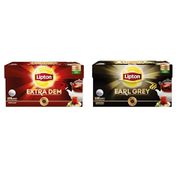 Lipton 100'lü Extra Dem Demlik Süzen Poşet Siyah Çay + 100'lü Earl Grey Demlik Süzen Poşet Bergamot Aramolı Siyah Çay