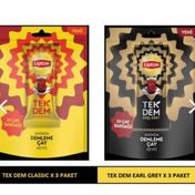 Lipton 10'lu 1.9 gr Tek Dem Klasik + 10'lu 1.9 gr Tek Dem Earl Grey Çay