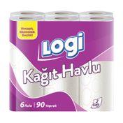 Logi 2 Katlı 6'lı Kağıt Havlu
