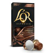 L'or 10'lu Çikolata Aromalı Nespresso Uyumlu Alüminyum Kapsül Kahve