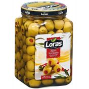 Loras 181-200 Kalibre Cam 900 gr Biber Dolgulu Yeşil Zeytin