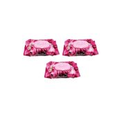 Luckido 3 Paket 90 Adet Kapaklı Gül Kokulu Red Rose Islak Havlu Mendil