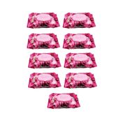 Luckido 90 Adet Kapaklı Gül Kokulu 9 Paket Red Rose Islak Havlu Mendil