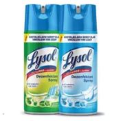 Lysol 2x400 ml Temizliğin Esintisi+Bahar Ferahlığı Dezenfektan Sprey
