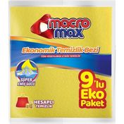Macromax 9'lu Ekonomik Temizlik Bezi