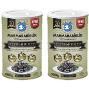Marmarabirlik 2x800 gr Premium 2XL Doğal Salamura Siyah Zeytin