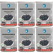 Marmarabirlik 6x800 gr Doğal Salamura 231-260 KB L Siyah Zeytin