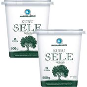 Marmarabirlik Kuru Sele Siyah Zeytin 321-350 (Xs) 800 gr Pet 2'li