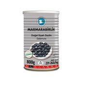 Marmarabirlik Teneke L Boy 800 gr Salamura Siyah Zeytin