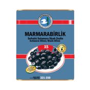 Marmarabirlik Xs Ekstra Yağlı Sele Siyah Zeytin 321-350 10 Kg Teneke