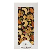 Mary & Shevkey 130 gr Kuvertür Çikolata Badem Kaju Ceviz Fındık Antep Fıstığı Kabak Çekirdeği İçeren Besleyici Lüks Kuvertür Standart Bitter Çikolata