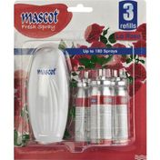 Mascot 3 Yedekli La Rose Fresh Sprey