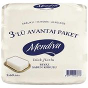 Mendiva 3x60'lı Sabun Kokulu Islak Havlu