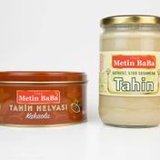 Metin BaBa 600 gr Doğal Tahin + 840 gr Kakaolu Tahin Helvası