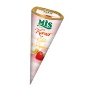 Mis 120 ml Kornet Çilek Vanilya Dondurma