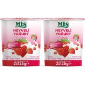 Mis 2x125 gr Çilekli Meyveli Yoğurt