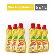 Miss 6 x 1000 ml Sıvı Arap Sabunu
