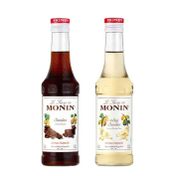 Monin 2x250 ml Çikolata ve Beyaz Çikolata Şurubu Seti