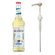 Monin 700 ml Şekersiz Vanilya Şurup + Şurup Pompası