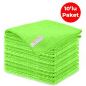 Mulpex 10'lu 40x40 cm Yeşil Mikrofiber Genel Temizlik Bezi