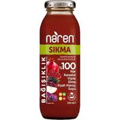 Naren 250 ml Sıkma Nar Karadut Vişne Elma Siyah Havuç Suyu